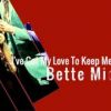 I've Got My Love To Keep Me Warm – Inspired by Bette Midler - Custom arranged for vocal solo and show band with strings
